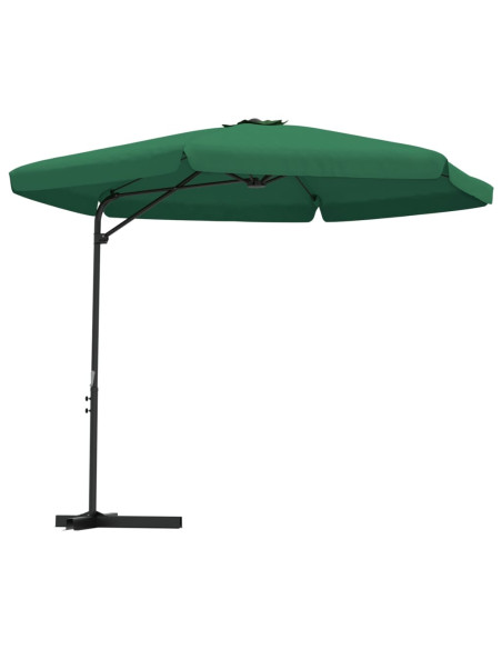 Ombrellone da Giardino con Palo in Acciaio 300 cm Verde