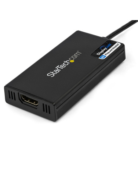 StarTech.com Adattatore da USB 3.0 a HDMI - 4K 30Hz Ultra HD - Certificato DisplayLink - Convertitore per monitor da USB Type-A 
