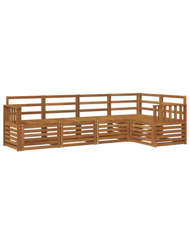Set divani 5 pcs Naturale Legno di Acacia Massello