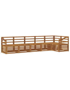 Set divani 6 pcs Naturale Legno di Acacia Massello 2