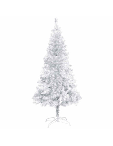 Albero di Natale Preilluminato con Palline Argento 120 cm PET