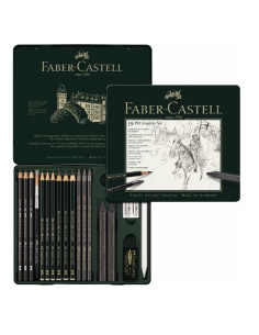 SET PITT GRAPHITE TIN MEDIUM 19PZ