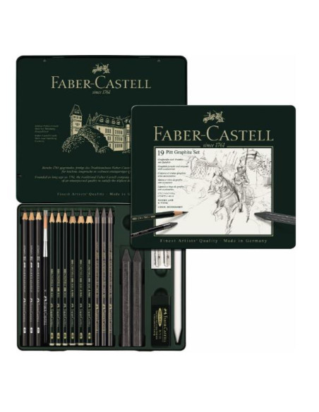 SET PITT GRAPHITE TIN MEDIUM 19PZ