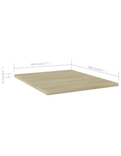 Ripiani per Libreria 8pz Rovere Sonoma 40x50x1,5cm Multistrato