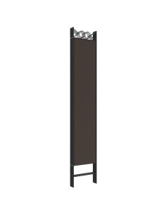 Divisorio a 6 Pannelli Marrone 240x220 cm in Tessuto
