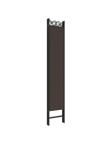 Divisorio a 6 Pannelli Marrone 240x220 cm in Tessuto