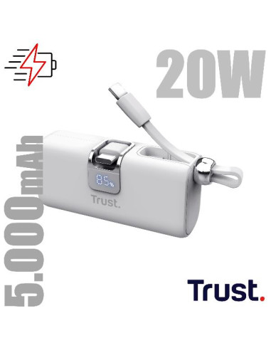 PACTO 5000 PD POCKET POWERBANK WHT