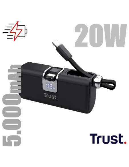 PACTO 5000 PD POCKET POWERBANK BLK