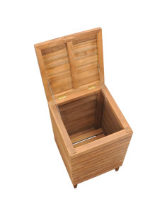 Cesto Portabiancheria 40x40x70 cm in Massello di Teak