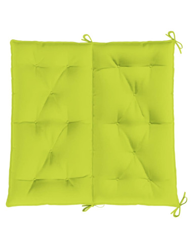 Cuscini per Panca 2 pz Verde Intenso 100x50x7 cm Tessuto Oxford