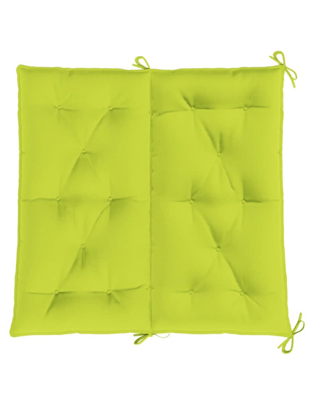 Cuscini per Panca 2 pz Verde Intenso 100x50x7 cm Tessuto Oxford