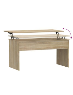 Tavolino Rovere Sonoma 102x50,5x52,5 cm in Legno Multistrato