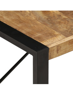 Tavolino da Salotto 180x90x40 cm in Legno di Mango Grezzo