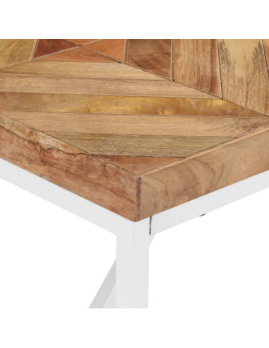 Tavolo da Pranzo 140x70x76 cm in Legno Massello Acacia e Mango