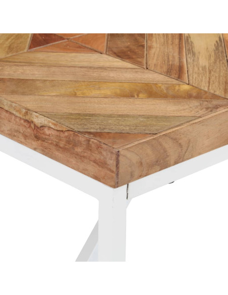 Tavolo da Pranzo 140x70x76 cm in Legno Massello Acacia e Mango
