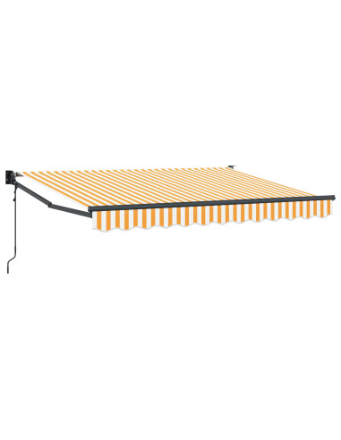 Tettuccio Elettrico Retrattile Giallo e Bianco 3 x 2 m