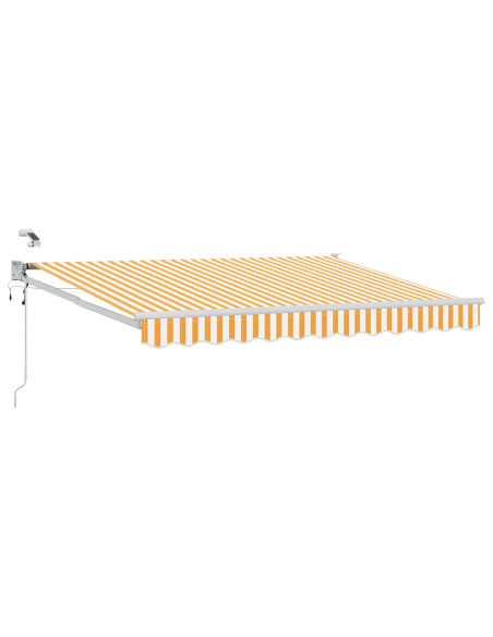 Tettuccio Elettrico Retrattile Giallo e Bianco 3 x 2 m