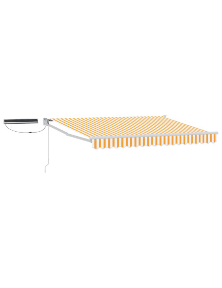Tettuccio Elettrico Retrattile Giallo e Bianco 3 x 2 m