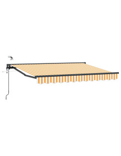 Tettuccio Elettrico Retrattile Giallo e Bianco 3 x 2 m