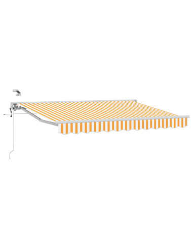 Tettuccio Elettrico Retrattile Giallo e Bianco 3 x 2 m