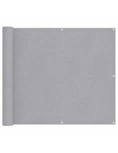 Schermo da balcone Grigio chiaro 100 x 500 cm Tessuto Oxford 2