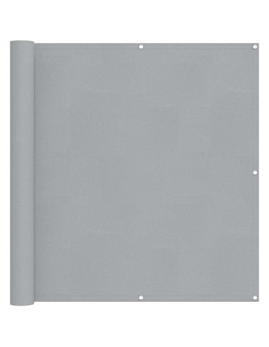 Schermo da balcone Grigio chiaro 110 x 300 cm Tessuto Oxford