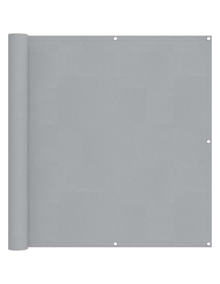 Schermo da balcone Grigio chiaro 110 x 400 cm Tessuto Oxford