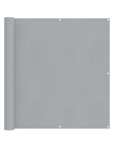 Schermo da balcone Grigio chiaro 110 x 500 cm Tessuto Oxford 2