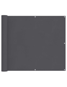 Schermo da balcone Antracite 100 x 500 cm Tessuto Oxford 2