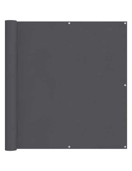 Schermo da balcone Antracite 110 x 400 cm Tessuto Oxford