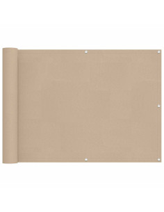 Schermo da balcone Beige 75 x 200 cm Oxford alu rivestito in PU 2