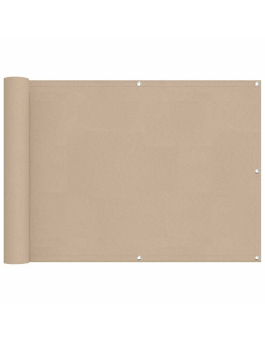 Schermo da balcone Beige 75 x 200 cm Oxford alu rivestito in PU