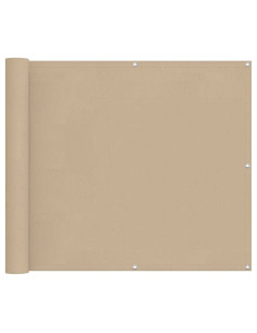 Schermo da balcone Beige 100 x 500 cm Tessuto Oxford 2