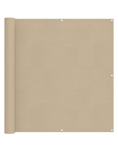 Schermo da balcone Beige 110 x 500 cm Tessuto Oxford 2