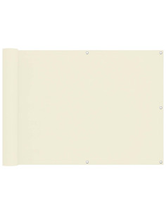 Schermo da balcone Crema 75 x 200 cm Tessuto Oxford 2