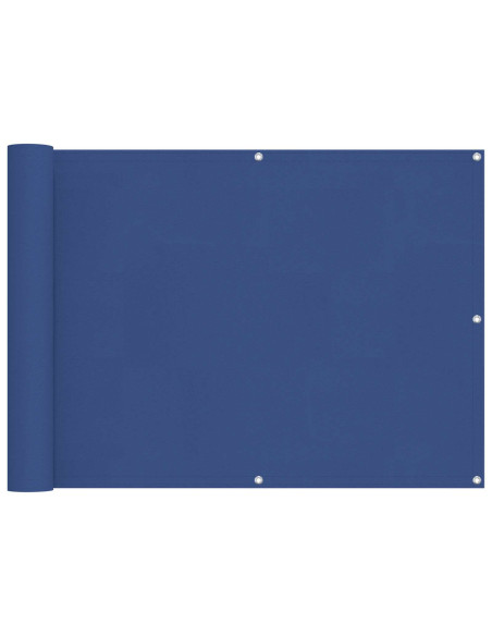 Schermo da balcone Blu 75 x 200 cm Oxford alu rivestito in PU