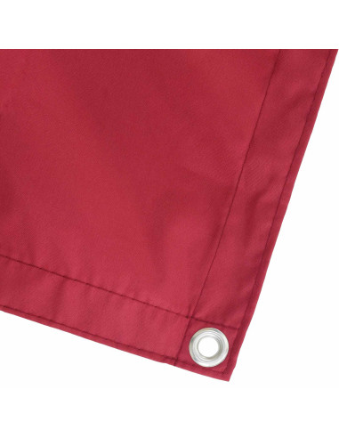 Schermo da balcone Rosso 75 x 200 cm Oxford alu rivestito in PU