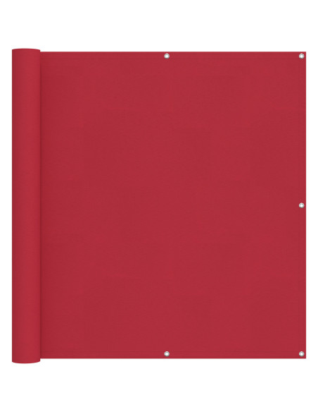 Schermo da balcone Rosso 120 x 200 cm Tessuto Oxford