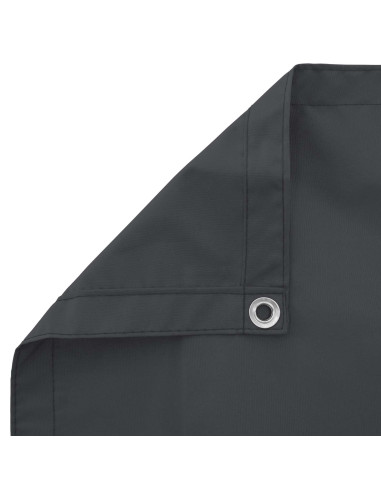 Schermo da balcone Nero 100 x 400 cm Tessuto Oxford