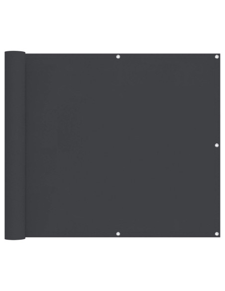 Schermo da balcone Nero 100 x 600 cm Tessuto Oxford