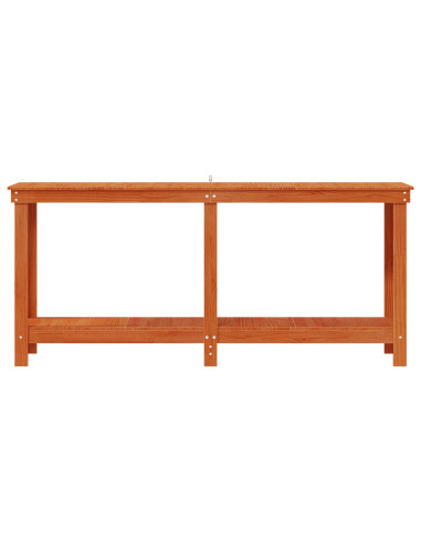 Banco da lavoro con lo scaffale Marrone Cera 180 x 50 x 80 cm