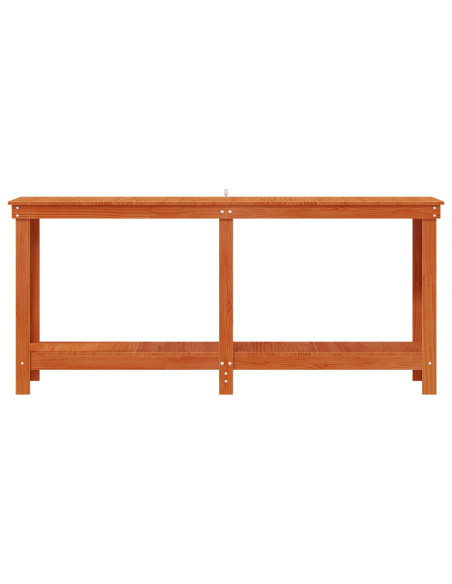 Banco da lavoro con lo scaffale Marrone Cera 180 x 50 x 80 cm