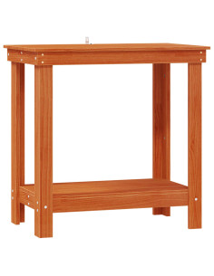 Banco da lavoro con lo scaffale Marrone Cera 80 x 50 x 80 cm 2