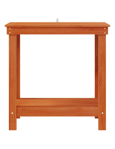 Banco da lavoro con lo scaffale Marrone Cera 80 x 50 x 80 cm
