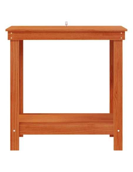 Banco da lavoro con lo scaffale Marrone Cera 80 x 50 x 80 cm