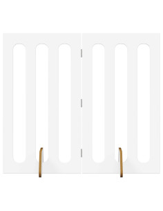 Recinto pieghevole per animali 2 pcs Bianco 100,5 x 38 x 90 cm 2