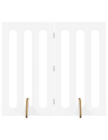 Recinto pieghevole per animali 2 pcs Bianco 100,5 x 38 x 90 cm