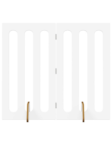 Recinto pieghevole per animali 2 pcs Bianco 100,5 x 38 x 90 cm