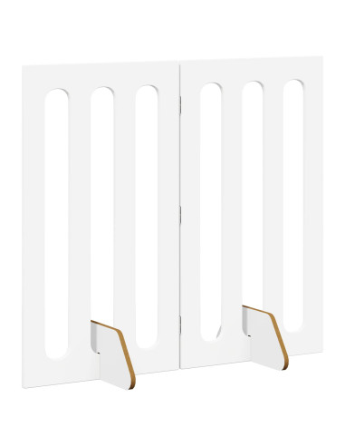 Recinto pieghevole per animali 2 pcs Bianco 100,5 x 38 x 90 cm