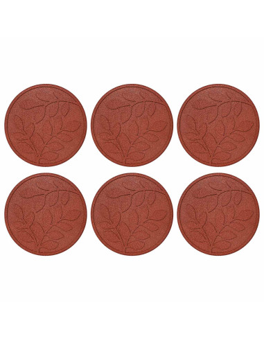 Pietra da Passo 6 pcs Rosso Ø 44 x 2 cm Gomma